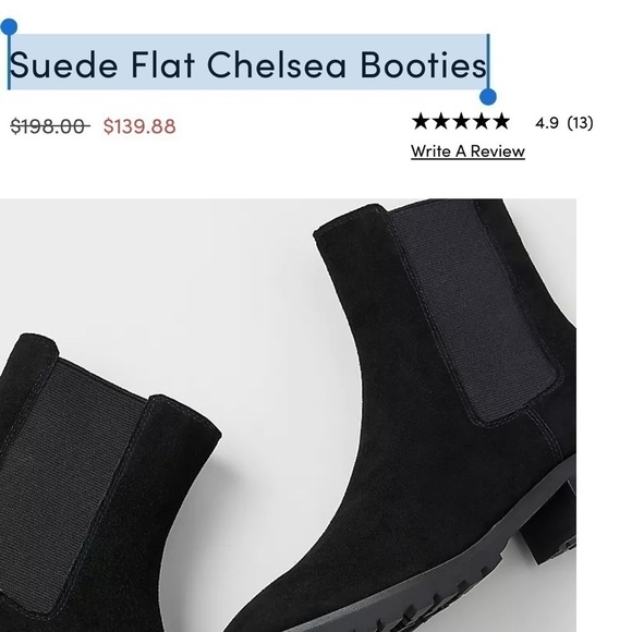 Ann Taylor Suede Flat Chelsea Booties - Picture 1 of 9